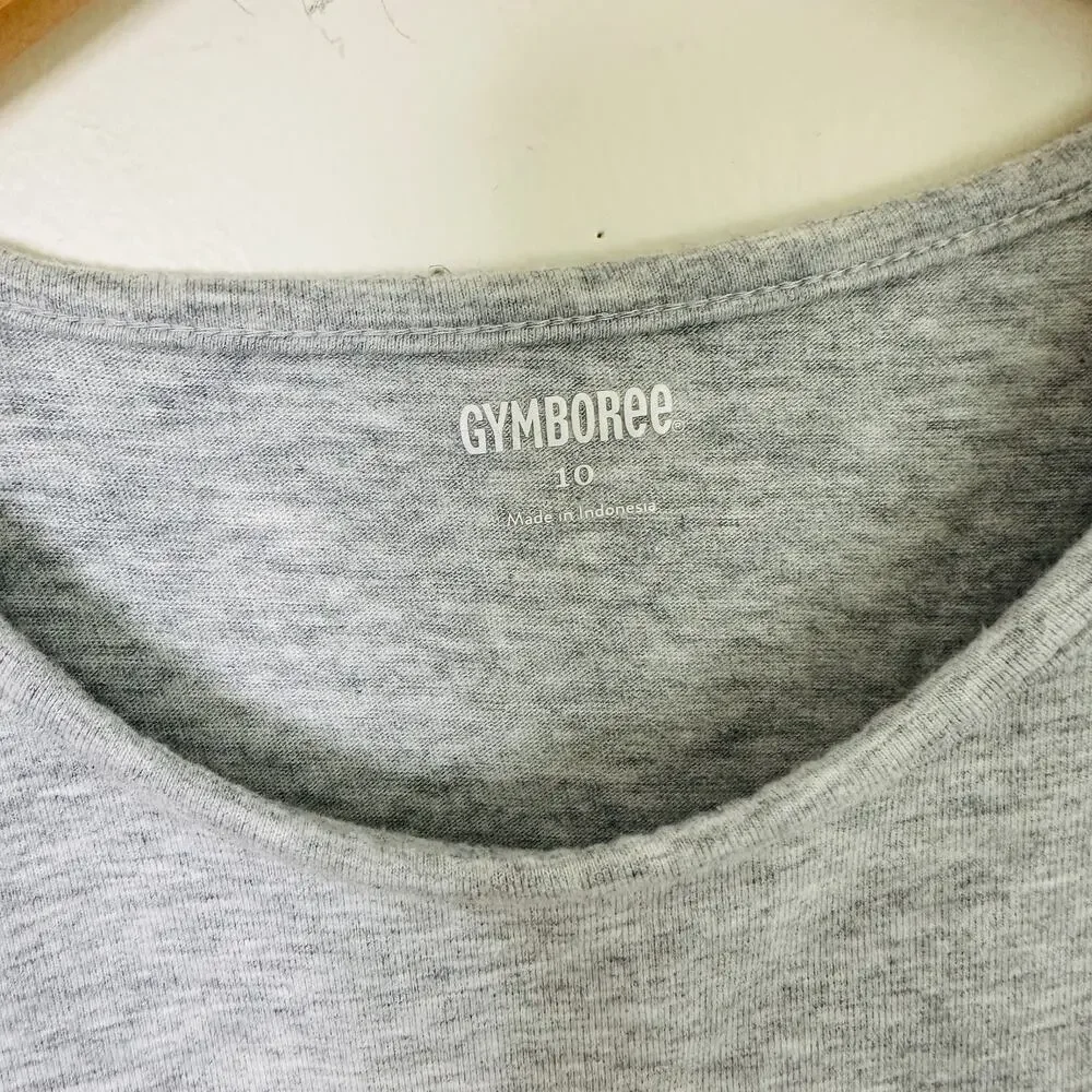 Gymboree Floral Cropped Shirt Dress Sz 10